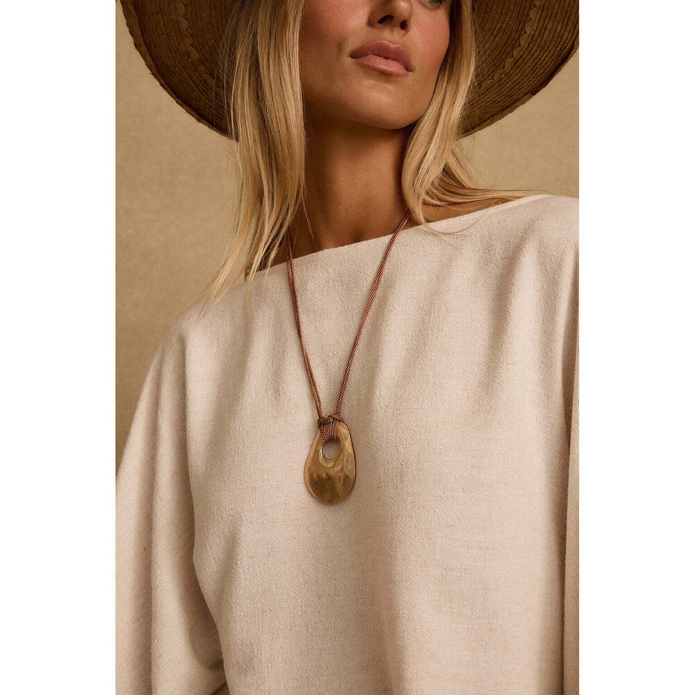 12th Tribe Lani Gold Pendant Necklace Size O/SO/S